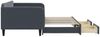 vidaXL Tagesbett Ausziehbar mit Schubladen Dunkelgrau 100x200 cm Samt 3197119 Bild 4