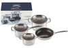 LE CREUSET Topf-Set 3-Ply Kochgeschirr-Set 4tlg, Edelstahl Bild 5