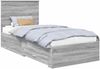 vidaXL Bettrahmen Graues Sonoma 100 x 200 cm Holzwerkstoff 3409690 Bild 2
