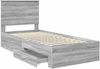 vidaXL Bettrahmen Graues Sonoma 100 x 200 cm Holzwerkstoff 3409690 Bild 5