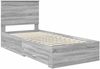 vidaXL Bettrahmen Graues Sonoma 100 x 200 cm Holzwerkstoff 3409690 Bild 4