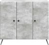 vidaXL Sideboard Betongrau 89 x 34,5 x 80 cm Holzwerkstoff 895568 Bild 4