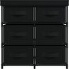 vidaXL Aufbewahrungsschrank mit 6 Schubladen 55×29×55 cm Schwarz Stahl 337257 Bild 3