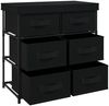 vidaXL Aufbewahrungsschrank mit 6 Schubladen 55×29×55 cm Schwarz Stahl 337257 Bild 5