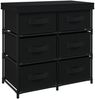 vidaXL Aufbewahrungsschrank mit 6 Schubladen 55×29×55 cm Schwarz Stahl 337257 Bild 2