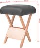 vidaXL Massage-Klapphocker 12 cm dicker Sitz & 2 Nackenrollen Schwarz 110147 Bild 5