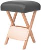 vidaXL Massage-Klapphocker 12 cm dicker Sitz & 2 Nackenrollen Schwarz 110147 Bild 2