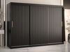 Kleiderschrank Kirtan Wave 1 250 (Farbe: Schwarz, Größe: 250 cm) Bild 3