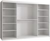 Kleiderschrank Kirtan Wave 1 250 (Farbe: Schwarz, Größe: 250 cm) Bild 2