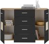 Kommode >Georgia< in Eiche Artisan Nachbildung - 140x92x38cm (BxHxT) Bild 3