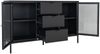 Sideboard >Dalby< in Schwarz, Metall - 140x85x40cm (BxHxT) Bild 5