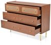 Ulife Kommode Rattan Highboard für Schlafzimmer & alle Wohnräume mit 6 Schubladen Bild 4