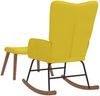 vidaXL Schaukelstuhl mit Hocker Senfgelb Samt 327761 Bild 5