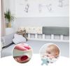 Totsy Baby Bettkantenschutz für Kinderbetten 120 cm - Schutz für Bettrahmen Kantenschutz Kinder Babybett Minky Hellgrau Bild 2