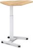 ASSMANN Höhenverstellbares Steh-Sitzpult Single Desk Eiche Natura Signalweiß 108x68x72cm Metall Holz Bild 4