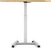 ASSMANN Höhenverstellbares Steh-Sitzpult Single Desk Eiche Natura Signalweiß 108x68x72cm Metall Holz Bild 3