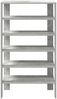 vidaXL Schuhregal Betongrau 61x32x105 cm Holzwerkstoff 859863 Bild 4