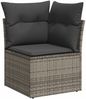 vidaXL Gartensofa-set 9 pcs Grau Poly-Rattan 3362933 Bild 4