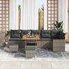 vidaXL Gartensofa-set 9 pcs Grau Poly-Rattan 3362933 Bild 3