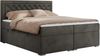 Boxspringbett, Modern Bett mit Multipocket-Matratze und zwei Bettkästen - JASIR - 160 x 200 cm - Dunkelgrau Velvet - H4 Bild 3