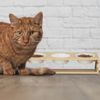 Relaxdays Katzen Futterstation mit 3 Näpfen Bild 5