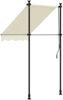 vidaXL Markise Einziehbar Creme 100x150 cm Stoff und Stahl 368743 Bild 4