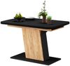 Esstisch Fenaro Schwarz/Goldkraft Eiche 120 x 80 cm ausziehbar Vicco Bild 5