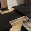 Esstisch Fenaro Schwarz/Goldkraft Eiche 120 x 80 cm ausziehbar Vicco Bild 4