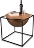 MIRRORS AND MORE 'Celli' Beistelltisch Metall, schwarz, Holz, 53x55x53cm Bild 3