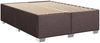 Doppelbett, Bettgestell Modernen ohne Matratze Dunkelbraun 140x200 cm Stoff d2121e Bild 3
