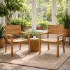 Teakstuhl LUKA – Outdoor-Stuhl aus Teakholz für Garten Terrasse Balkon Massivholz Bild 3