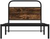 vidaXL Bettgestell ohne Matratze 90x190 cm Räuchereiche Holzwerkstoff 4100201 Bild 5