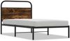 vidaXL Bettgestell ohne Matratze 90x190 cm Räuchereiche Holzwerkstoff 4100201 Bild 2