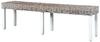 vidaXL Sitzbank 160 cm Weiß Natur Kubu-Rattan und Massivholz Mango 285792 Bild 4
