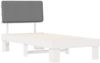 vidaXL Bettgestell mit gepolstertem Kopfteil Hellgrau 80 x 200 cm 877383 Bild 4