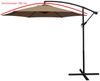 Ampelschirm Aluminium 300cm taupefarben, mit Kurbel, Gestell Aluminium, Material Bezug 100% Polyester, Gewicht 10kg Bild 3
