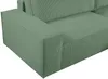 Vente-unique - AMELIA Sofa SamtStoff Grün - B 167 cm x H 85 cm x L 267 cm Bild 4