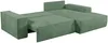 Vente-unique - AMELIA Sofa SamtStoff Grün - B 167 cm x H 85 cm x L 267 cm Bild 3