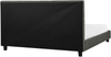 Polsterbett Leinenoptik dunkelgrau Lattenrost 180x200 cm LA ROCHELLE Bild 5