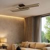 LED Deckenleuchte, Metall Holzoptik, schwenkbar, L 90 cm Bild 2