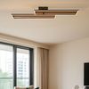 LED Deckenleuchte, Metall Holzoptik, schwenkbar, L 90 cm Bild 3