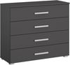 rauch Schubkastenkommode Sideboard Kommode Schubkastenkommode KOLUNA mit Dekorfront (Breite 80 cm), vier große und geräumige Schubladen mit viel Stauraum MADE IN GERMANY Bild 2