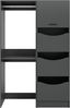 Waschmaschienenumbau Set (B/H/T: 116x195x68 cm) in anthrazit Nachbildung Bild 2