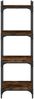 vidaXL Bücherregal 4 Böden Räuchereiche 40x30x120 cm Holzwerkstoff 837634 Bild 4