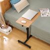 JEOBEST Beistelltisch Mobiler Stehtisch, Höhenverstellbar Computertisch Nachttisch, (Holz, Metallgestell) Laptoptisch mit Wendbarer Tischplatte Bild 3