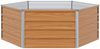 vidaXL Hochbeet im Garten Holzoptik 129 x 129 x 45 cm Verzinkter Stahl 42017321 Bild 5