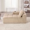 2-Sitzer Sofa B 158 x T 93 x H 61 cm aus Cord mit Seitenfächern und Becherhaltern Bild 2