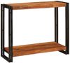 vidaXL Konsolentisch mit Regal Braun 90 x 33 x 75 cm Massivholz Akazie 4104737 Bild 2