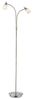 Stehleuchte, Glas Schirm, Alt-Messing, Flexo Spots, H 155 cm Bild 2
