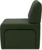 DOMO. collection Sessel 700017, Polstersessel mit Einschubhocker, rechteckig, gepolsterte Rückenlehne, Hocker im Sessel verstaubar, platzsparend, Polsterganitur, 54 x 70 x 82 (BxTxH), schwarz Bild 3